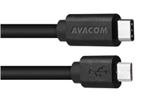 AVACOM datový a nabíjecí kabel USB Type-C - Micro USB, 100cm, černá
