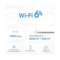 MERCUSYS Halo H70X(3-pack) WiFi6 Mesh (AX1800,2,4GHz/5GHz,3xGbELAN/WAN)