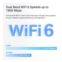 MERCUSYS Halo H70X(3-pack) WiFi6 Mesh (AX1800,2,4GHz/5GHz,3xGbELAN/WAN)