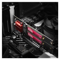 AXAGON PCEM2-ND, PCIe x8 radič - 2x M.2 NVMe M-key slot, RAID, podpora dosiek bez bifurkace, vr. LP