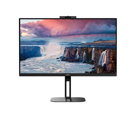 AOC MT IPS LCD WLED 27" Q27V5CW/BK - IPS panel, 2560x1440, HDMI, DP, USB-C, USB, pivot, repro, webcam