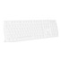 CONNECT IT kancelářská podsvícená klávesnice Chocolate WhiteStar, CZ + SK verze, bílá