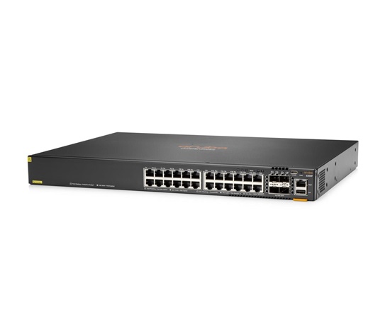 Aruba 6300F 24-port 1GbE Class 4 PoE and 4-port SFP56 Switch JL666AR RENEW