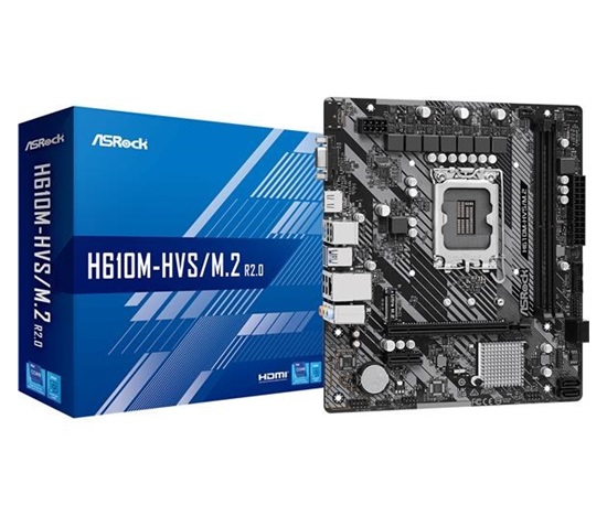 ASRock MB Sc LGA1700 H610M-HVS/M.2 R2.0, Intel H610, 2xDDR4, 1xHDMI, 1xVGA, mATX