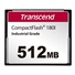 TRANSCEND CompactFlash Card CF180I, 512MB, SLC mode WD-15, Wide Temp.