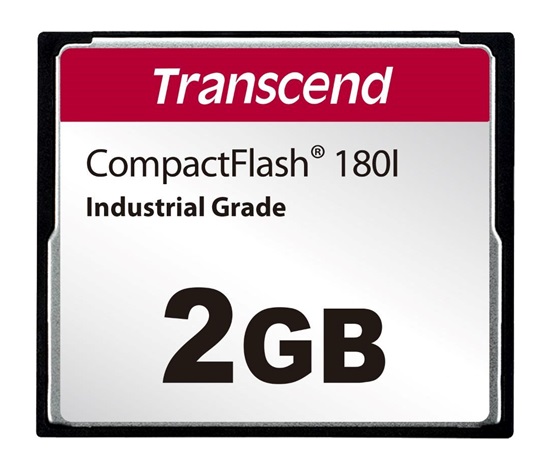TRANSCEND CompactFlash Card CF180I, 2GB, SLC mode WD-15, Wide Temp.