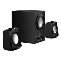 GENIUS reproduktory SW-2.1 300/ 2.1/ 10 W/ černá