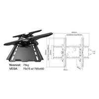 Sklopný držák na televize Fiber Mounts FN-2
