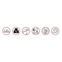 Reflecta TABULA Magnetic - na stenu (+magnet na kov, horná časť./vert, odpojený od siete.plocha, sivá/biela)