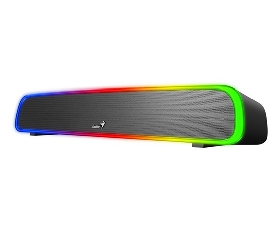 GENIUS reproduktory USB SoundBar 200BT/ Bluetooth/ 3,5" jack/ 4W/ RGB/ černá