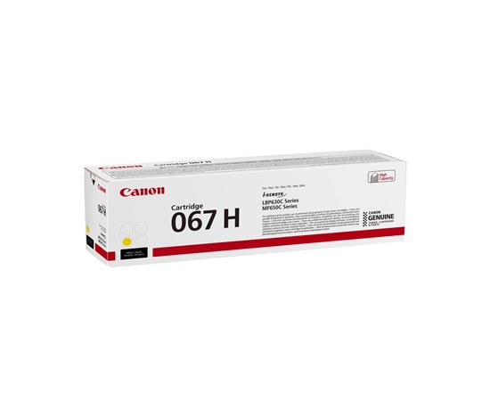 Canon TONER 067H žlutá pro i-SENSYS LBP631Cw, LBP633Cdwa, MF651Cw, MF655Cdw, MF657Cdw (2350 str.)
