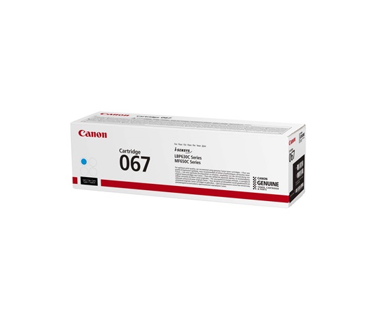 Canon TONER 067 azurová pro i-SENSYS LBP631Cw, LBP633Cdwa, MF651Cw, MF655Cdw, MF657Cdw (1250 str.)