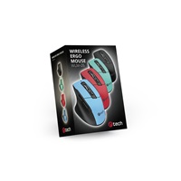 C-TECH myš Ergo WLM-05, bezdrátová, 1600DPI, 6 tlačítek, USB nano receiver, modrá