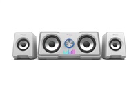 C-TECH reproduktory SPK-16, 2.2, RGB, bílá