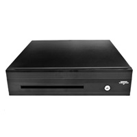 Virtuos pokladní zásuvka C425D-Luxe - kulič. pojezdy, kabel, 9-24V, černá