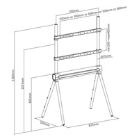 Reflecta TV STAND Elegant 70SG LED televizní stolek