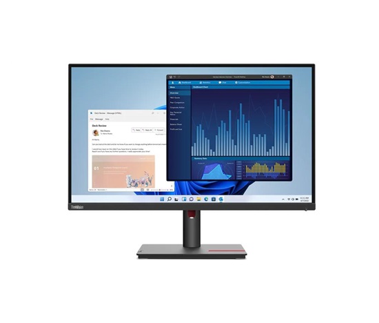 LENOVO LCD T27p-10 - 27",IPS,matný,16:9,3840x2160,178/178,4ms/6ms,250cd/m2,1000:1,DP,HDMI,USB,VESA,Pivot
