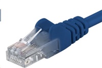 PremiumCord Patch kábel UTP RJ45-RJ45 CAT6 0.5m modrá