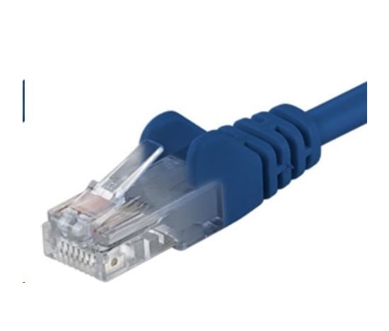 PremiumCord Patch kábel UTP RJ45-RJ45 CAT6 0.5m modrá