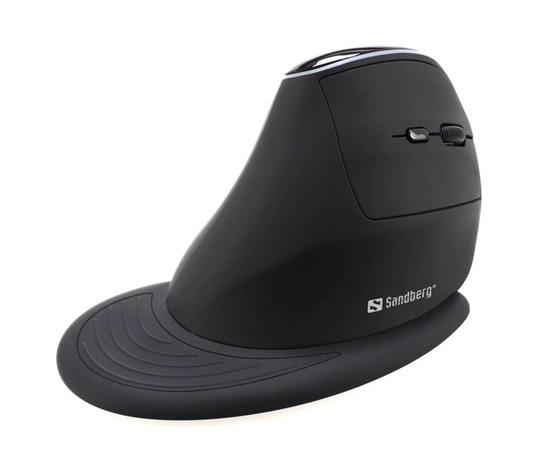 Sandberg bezdrátová vertikální myš Mouse Pro, černá