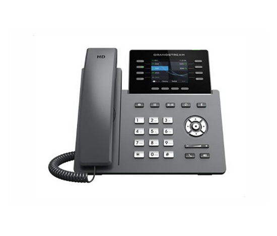Grandstream GRP2616 [telefón VoIP - 6x účet SIP, HD audio, 48 prog.tl+6 predvolieb, 2xLAN 1Gbps, WiFi,USB,Bluetooth,PoE]