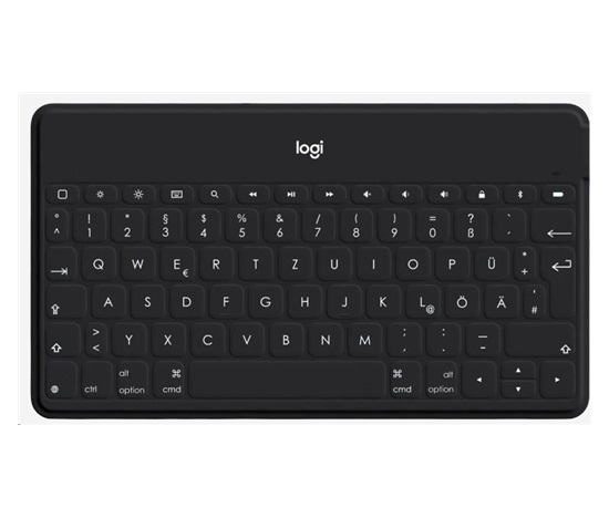 Logitech Bluetooth Keyboard Folio Keys-To-Go, DE, Black, Apple