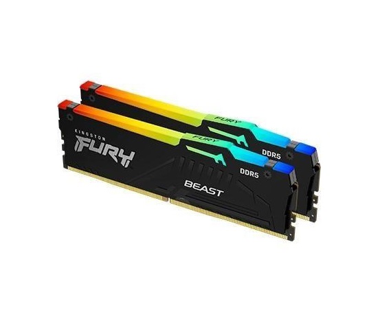 KINGSTON DIMM DDR5 32GB (Kit of 2) 5600MT/s CL36 FURY Beast RGB EXPO