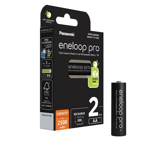 PANASONIC HR6 AA 3HCDE/2BE ENELOOP PRO N, 2500 mAh (Blistr 2ks)