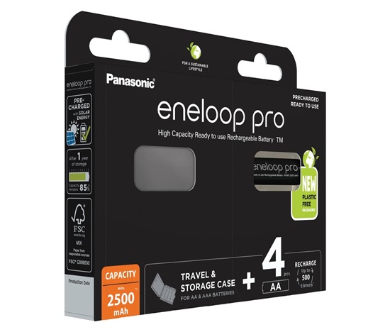 PANASONIC HR6 AA 3HCDE/4BE CASE ENELOOP PRO N, 2500 mAh (Blistr 4ks)