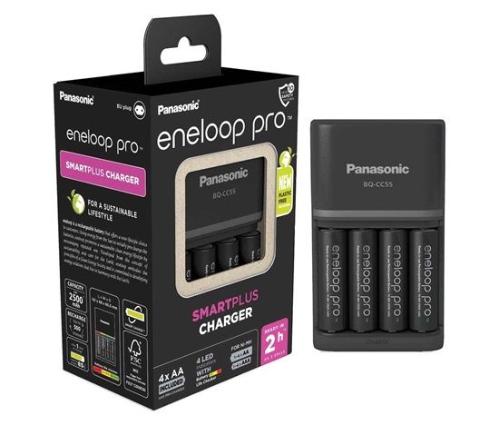 PANASONIC NAB. KJ55HCD40E 4xAA ENELOOP PRO N, 2500 mAh pro AA/AAA (Blistr 4ks + nab.)