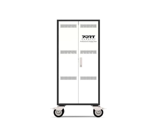 PORT nabíjecí skříňka pro 30 notebooků + 1 Rack U19", černá-béžová