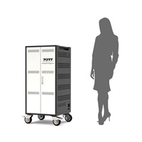 PORT nabíjecí skříňka pro 30 notebooků + 1 Rack U19", černá-béžová