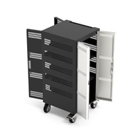 PORT nabíjecí skříňka pro 30 notebooků + 1 Rack U19", černá-béžová