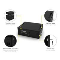 PORT nabíjecí skříňka pro 6 notebooků, USB-C, černá