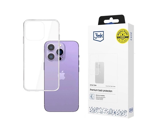 3mk ochranný kryt Armor Case pro Apple iPhone 14 Pro Max, čirá