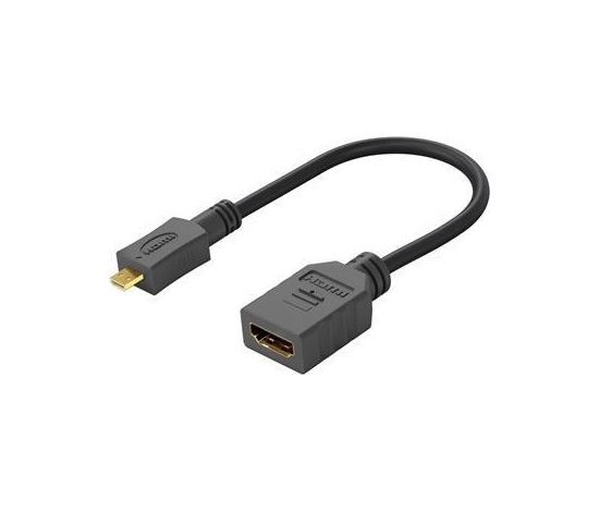 PremiumCord Flexi adaptér HDMI Typ A samice - micro HDMI Typ D samec pro ohebné zapojení