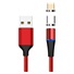 PremiumCord Magnetický micro USB a USB-C nabíjecí a datový kabel, 1m, červená