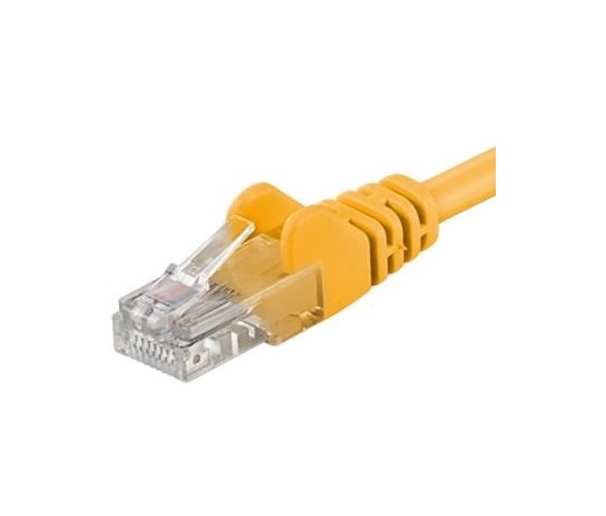 PremiumCord Patch kabel UTP RJ45-RJ45 CAT6 2m žlutá