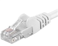 PremiumCord Patch kabel UTP RJ45-RJ45 CAT6 5m bílá