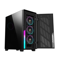 GIGABYTE case AORUS C500 GLASS, bez zdroje, průhledná bočnice, Mid Tower, černá