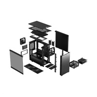 FRACTAL DESIGN skříň Define 7 Mini Black TG Light Tint, USB 3.1 Type-C, 2x USB 3.0, bez zdroje, mATX