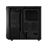 FRACTAL DESIGN skříň Focus 2 Black Solid, 2x USB 3.0, bez zdroje, mATX