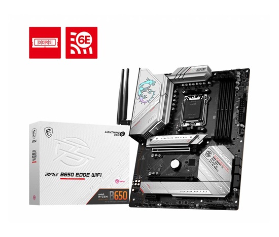 MSI MB Sc AM5 MPG B650 EDGE WIFI, AMD B650, 4xDDR5, 1xDP, 1xHDMI, WI-FI