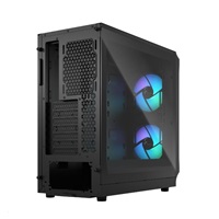 FRACTAL DESIGN skříň Focus 2 RGB Black TG Clear Tint, 2x USB 3.0, bez zdroje, mATX