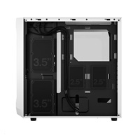 FRACTAL DESIGN skříň Focus 2 White TG Clear Tint, 2x USB 3.0, bez zdroje, mATX