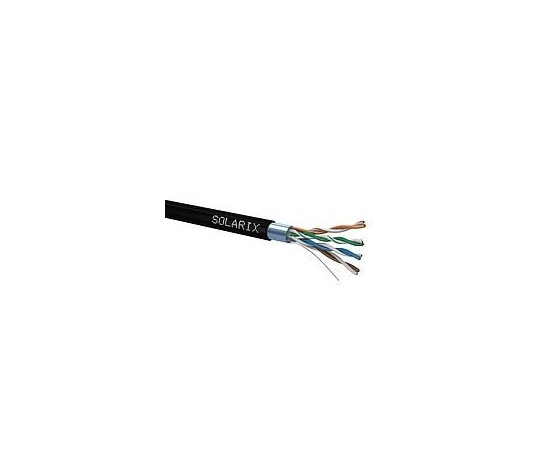 Inštalačný kábel Solarix FTP, Cat5E, drôt, PVC, krabica 100 m SXKD-5E-UTP-PVC
