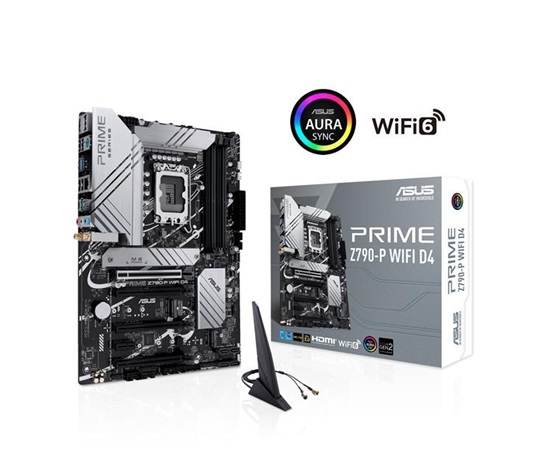 ASUS MB Sc LGA1700 PRIME Z790-P WIFI D4, Intel Z790, 4xDDR4, 1xDP, 1xHDMI, WI-FI