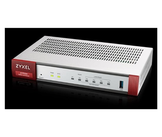 Firewall Zyxel ATP100, 1*WAN, 4*LAN/DMZ porty, 1*SFP, 1*USB s balíkom na 1 rok