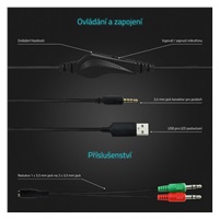 LAMAX Heroes Defender1 - náhlavní sluchátka - černá