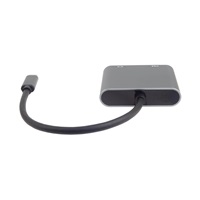 PremiumCord MST adaptér USB-C na HDMI + VGA, rozlišení 4K a FULL HD 1080p